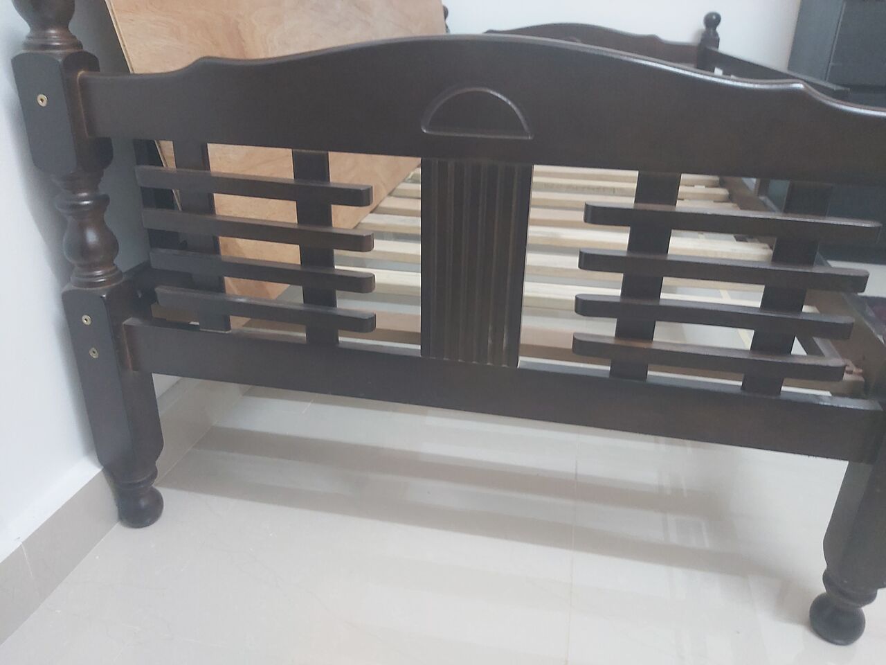 Dammam, Furniture, SAR 375,  Wooden Bed New --- With Mattress