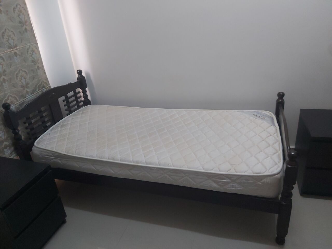 Dammam, Furniture, SAR 375,  New Wooden Bed 1m X 2m --- With Mattress