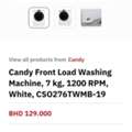 BHD 60,  Washing Machine, Like New, One Year Old.... Free Delivery