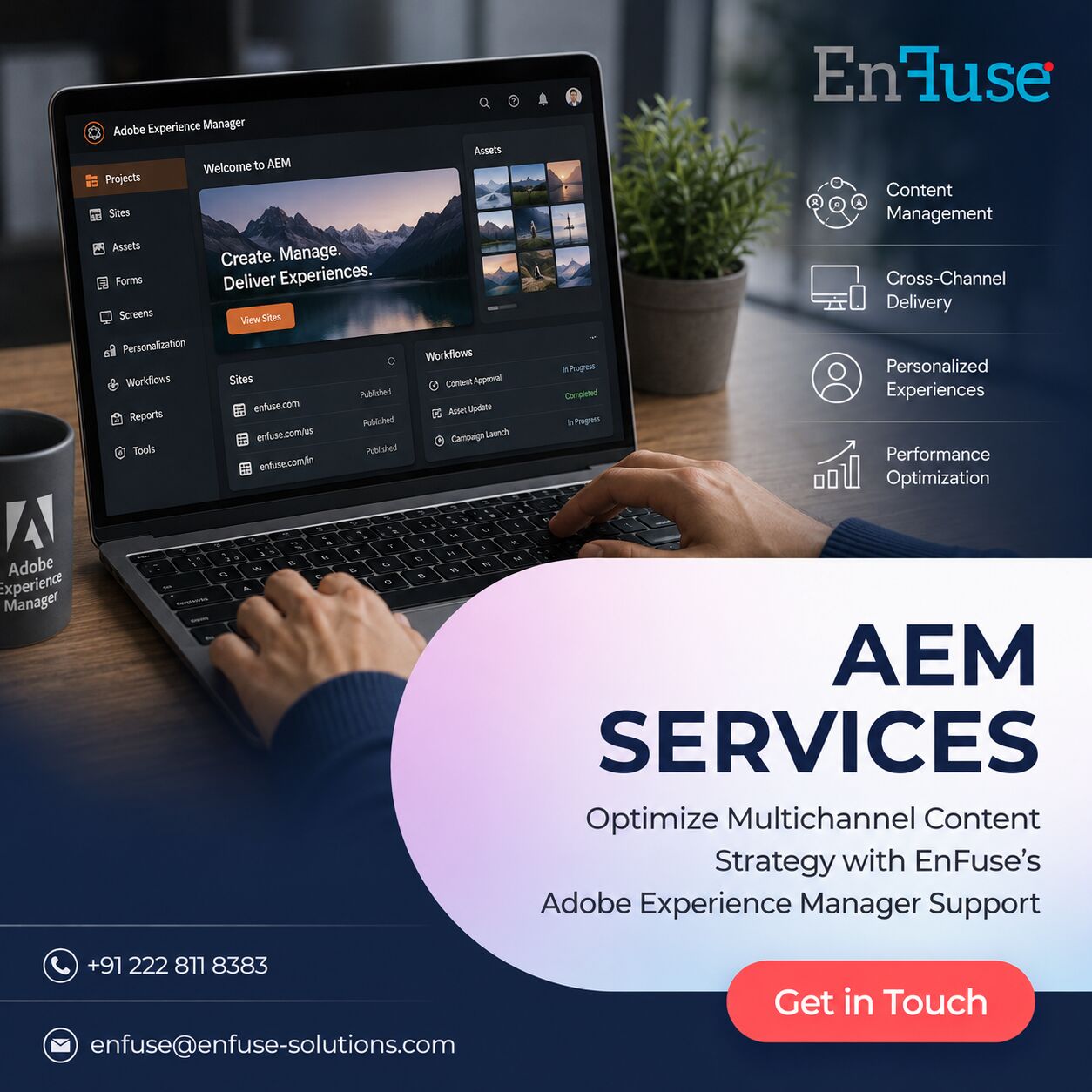 Mumbai, Business, Optimize Multichannel Content Strategy With EnFuse&rsquo;s AEM Support