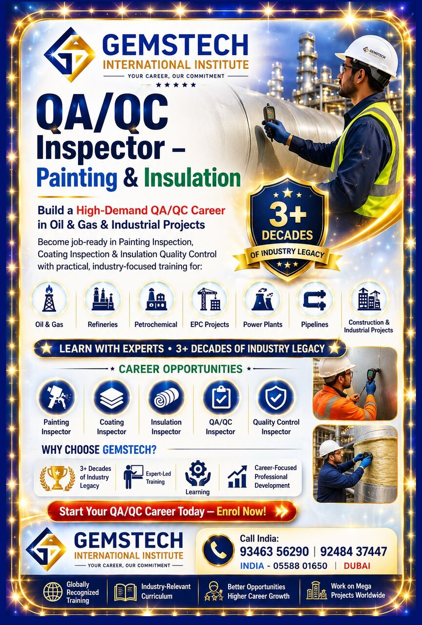 Ajman, Education, NDT Inspector And Supervisor Suitable Course