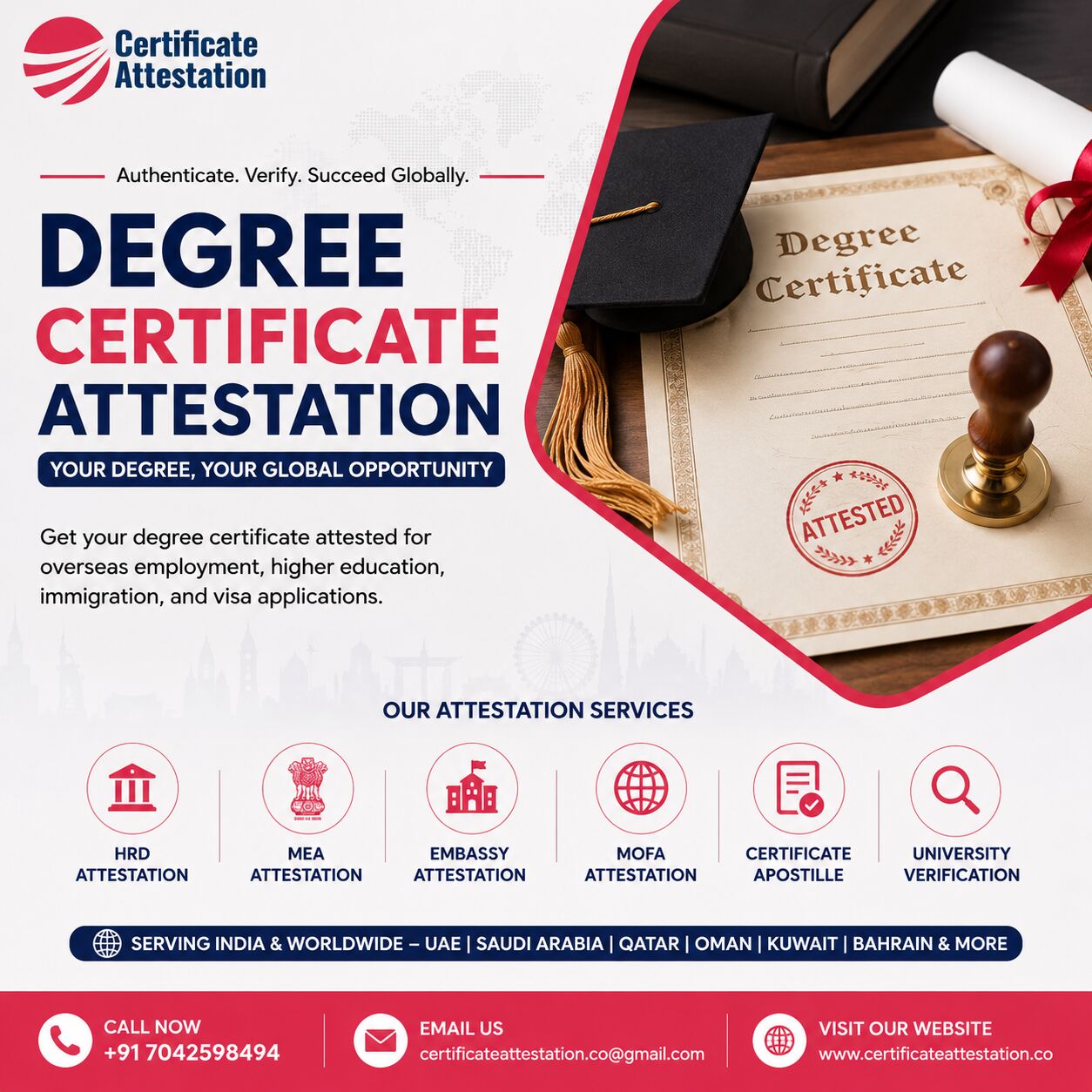 Mumbai, Legal, Degree Certificate Attestation Services In India