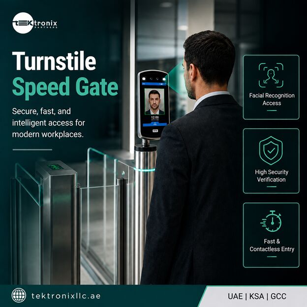 Dubai, Computer, Turnstile Speed Gates For Efficient Visitor And Employee Access