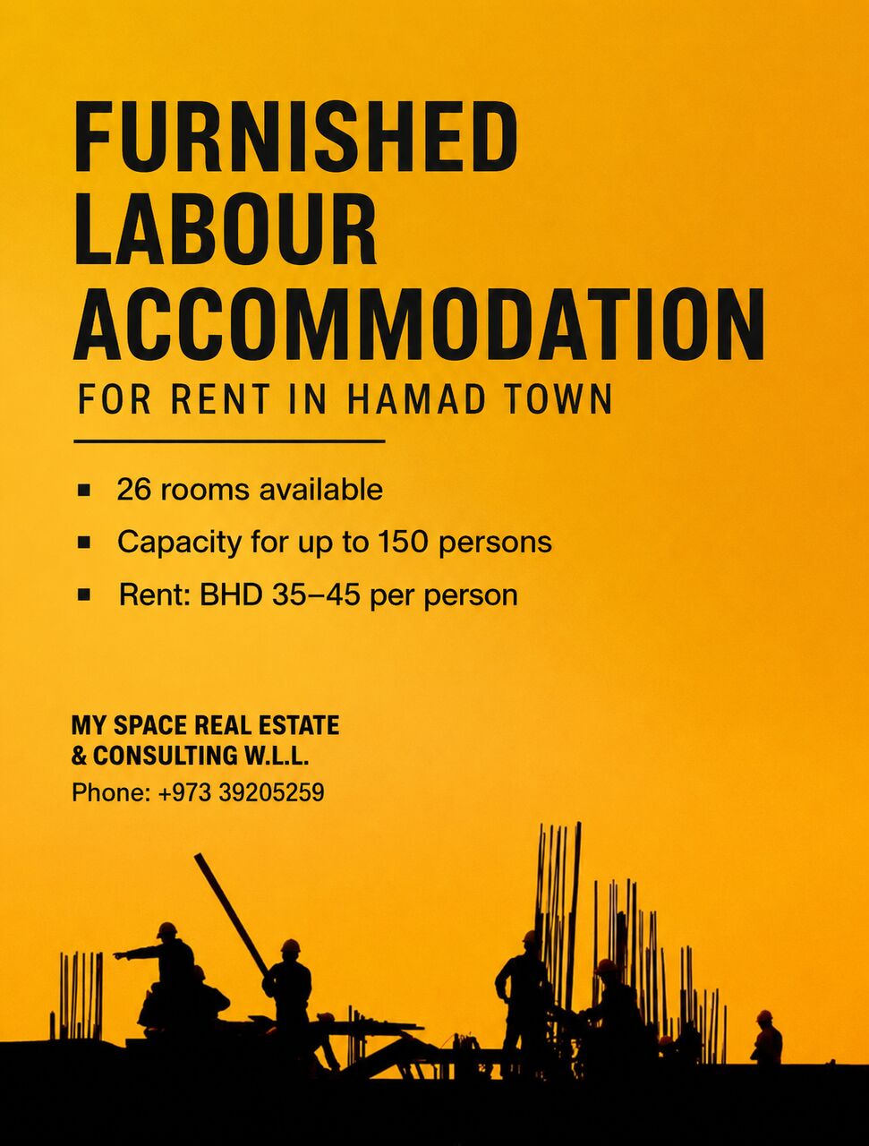 Hamad Town, Staff Accommodation, BHD 35,  Furnished Labour Accommodation For Rent In Hamad Town