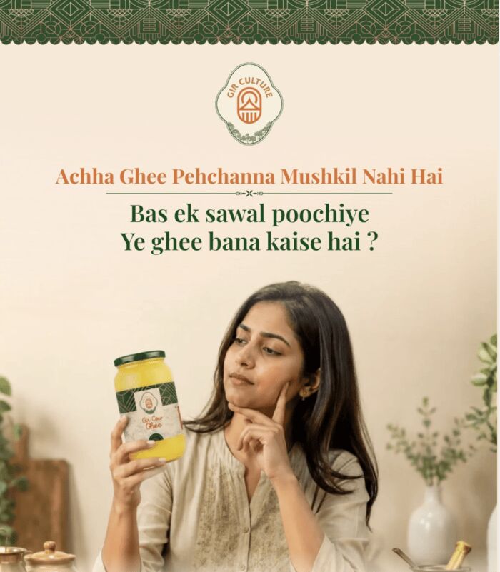 Mumbai, Food, INR 849,  Gir Cow Ghee By Gir Culture &ndash; 100% Pure Bilona A2 Ghee | Buy Online India