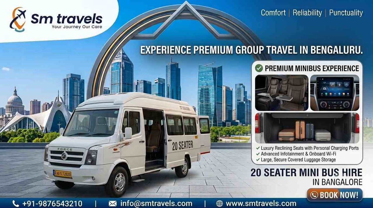 Bangalore, Travel, 20 Seater Mini Bus Hire In Bangalore