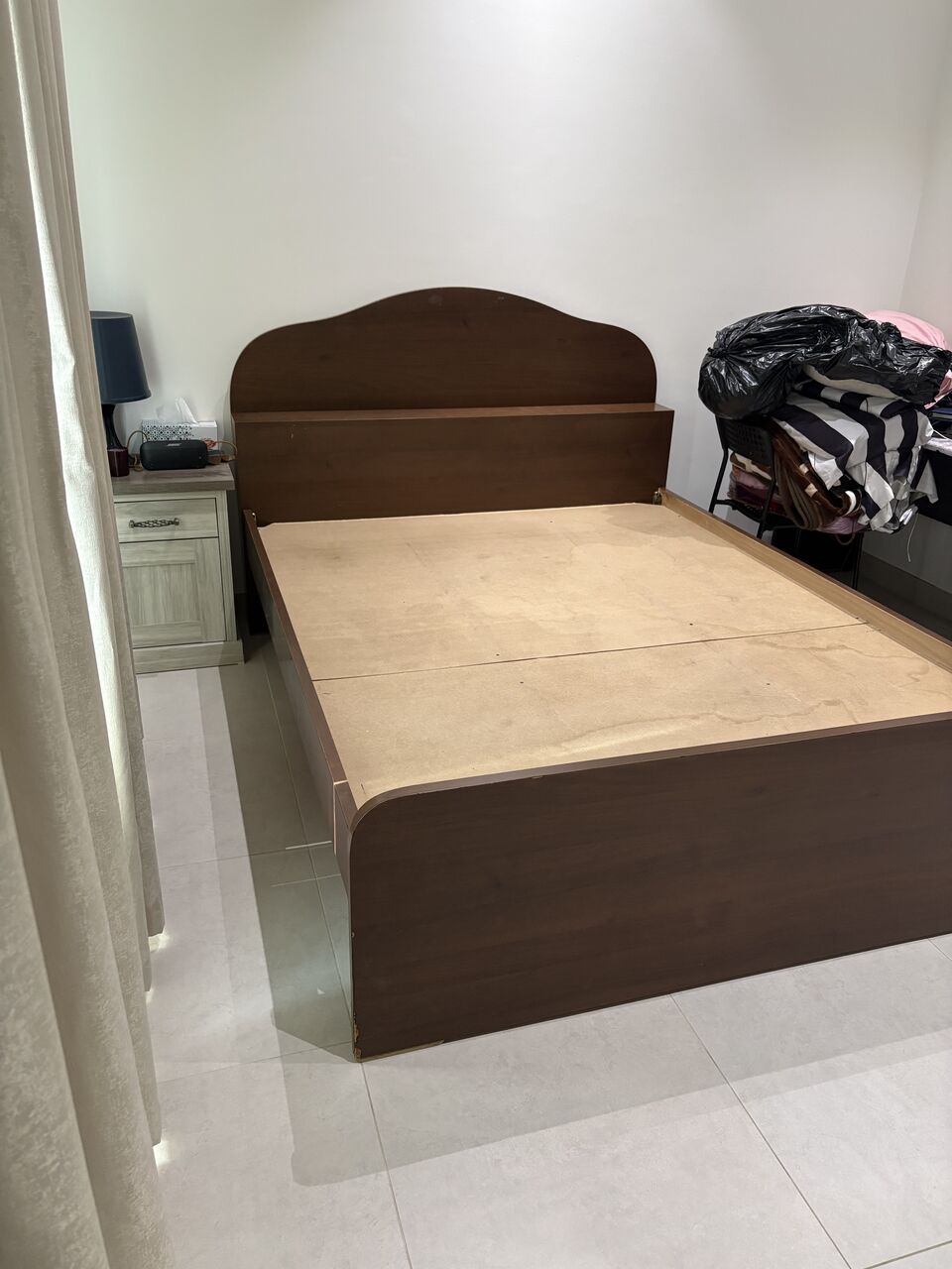 Burhama, Furniture, BHD 35,  Used Wooden Bed Frame For Sale &ndash; 150x190