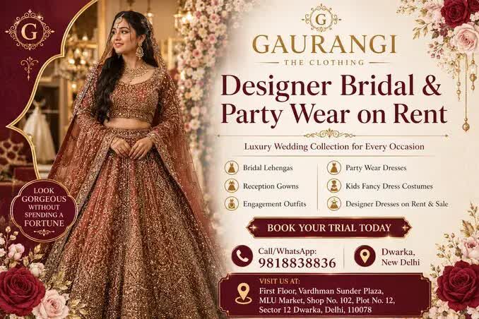Dwarka, Fashion & Design, Party Dress Rental Dwarka Delhi