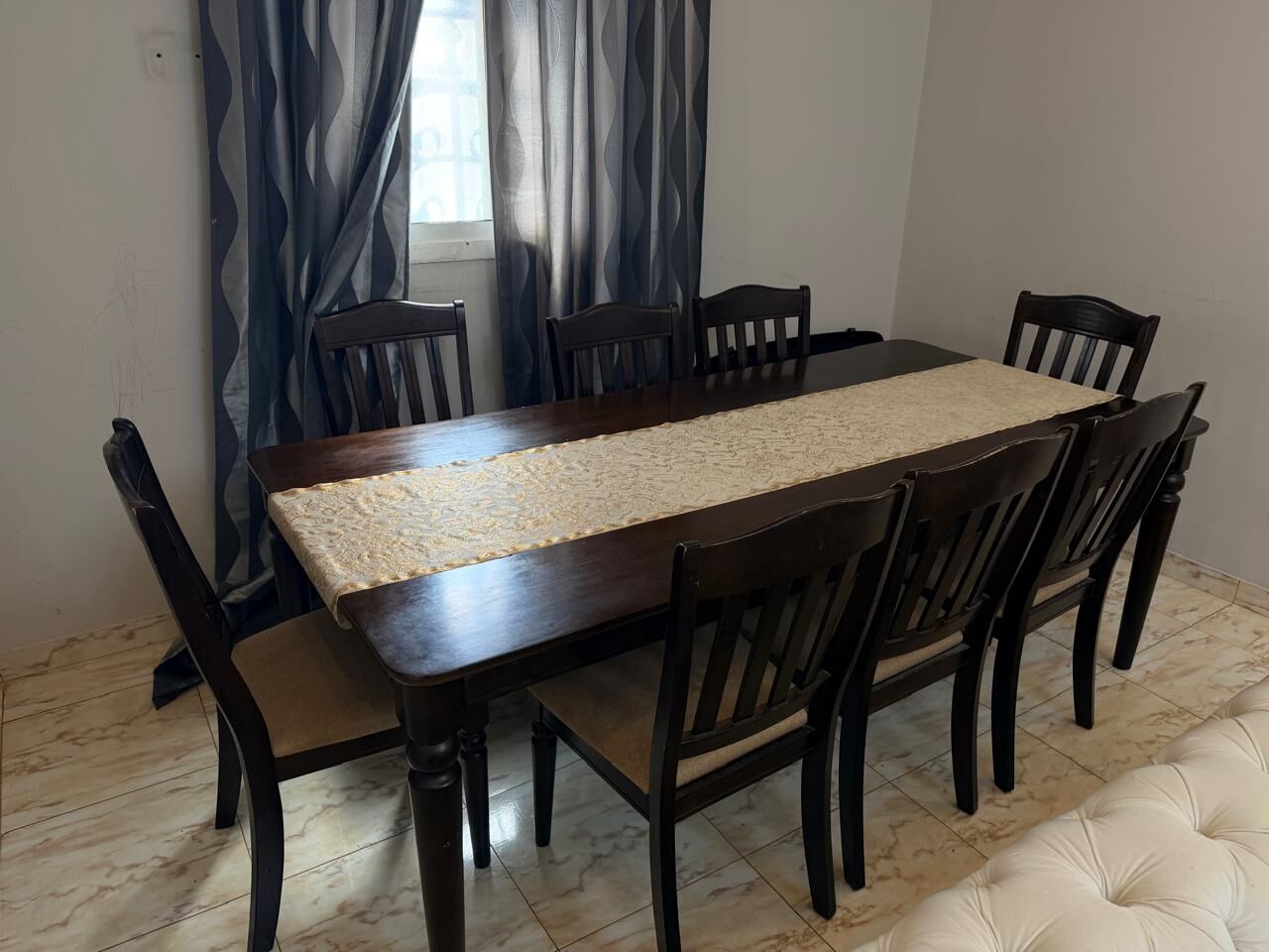 Riyadh, Furniture, SAR 1900,  Home Centre Savoy 8-Seater Wooden Dining Set