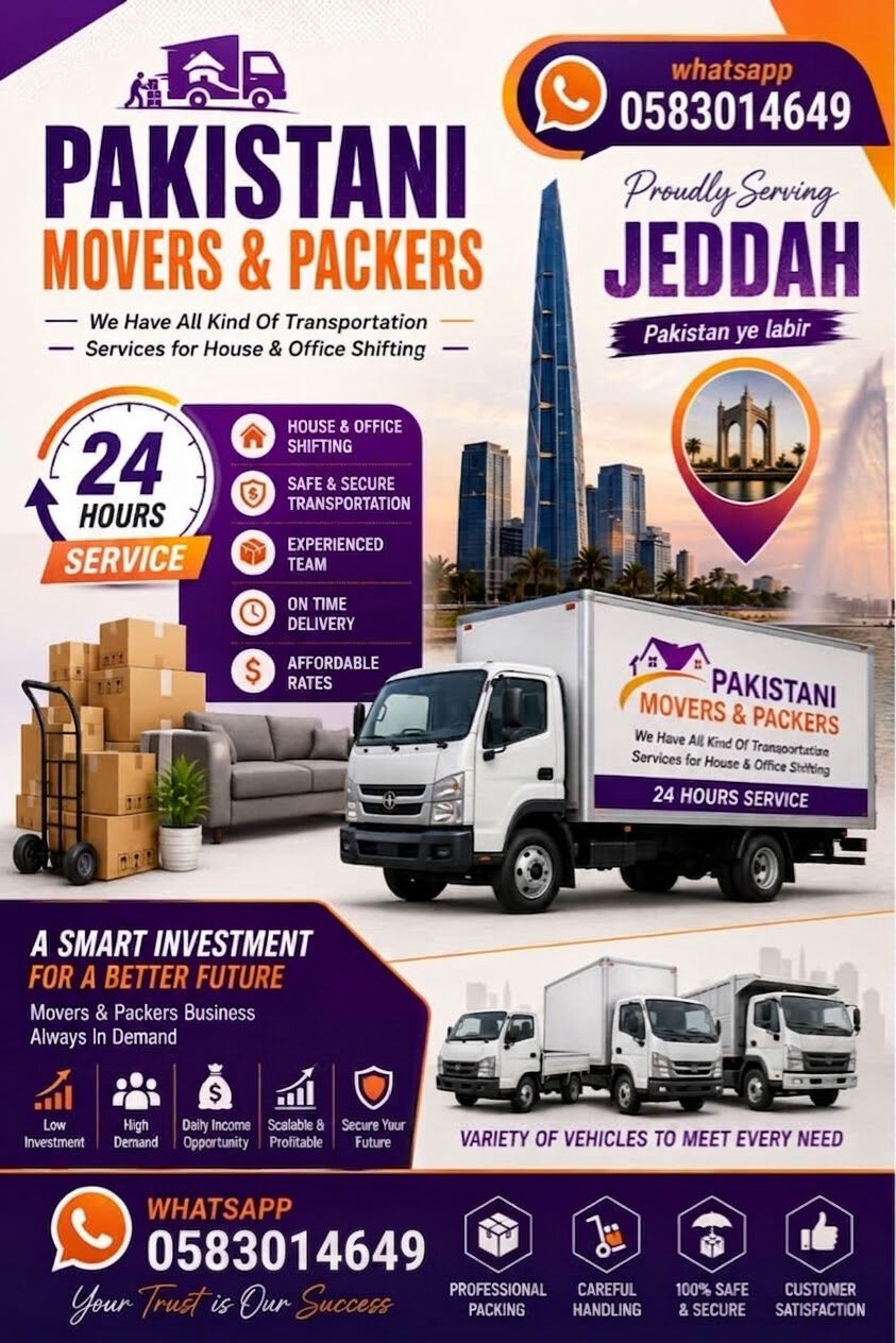 Jeddah, Labor/Moving, Home And Offic Shifting Servic Avelibel