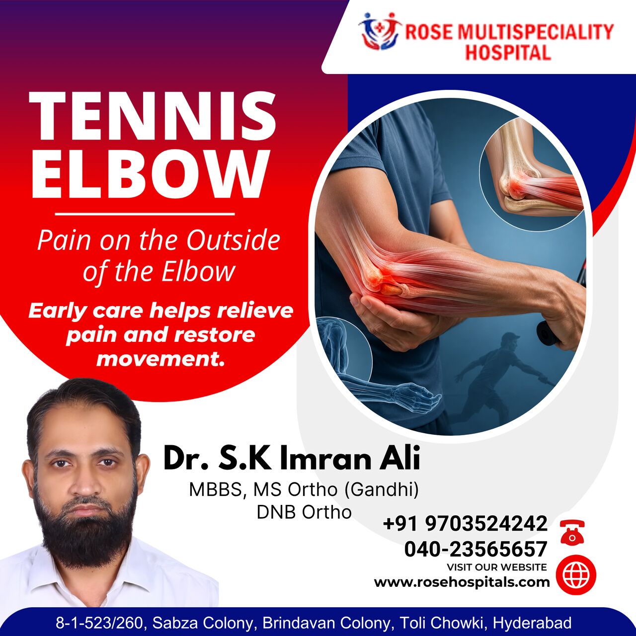Hyderabad, Health & Beauty Items, INR 500,  Orthopedic Hospital In Tolichowki Hyderabad | OBS & Gynaecology | Rose Multispeciality Hos