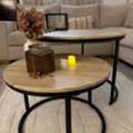SAR 450,  Modern Nesting Side Tables – Set Of 2 طاولة قهوه، طاولة غرفة معيشه