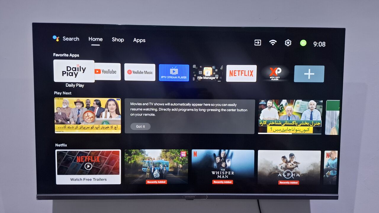 Khobar, Appliances, SAR 480,  Skyworth 40" Smart Android TV - Excellent Condition With Original Box