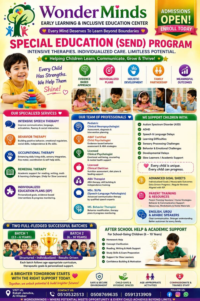 Khobar, Daycare, Speech Therapy!!!!