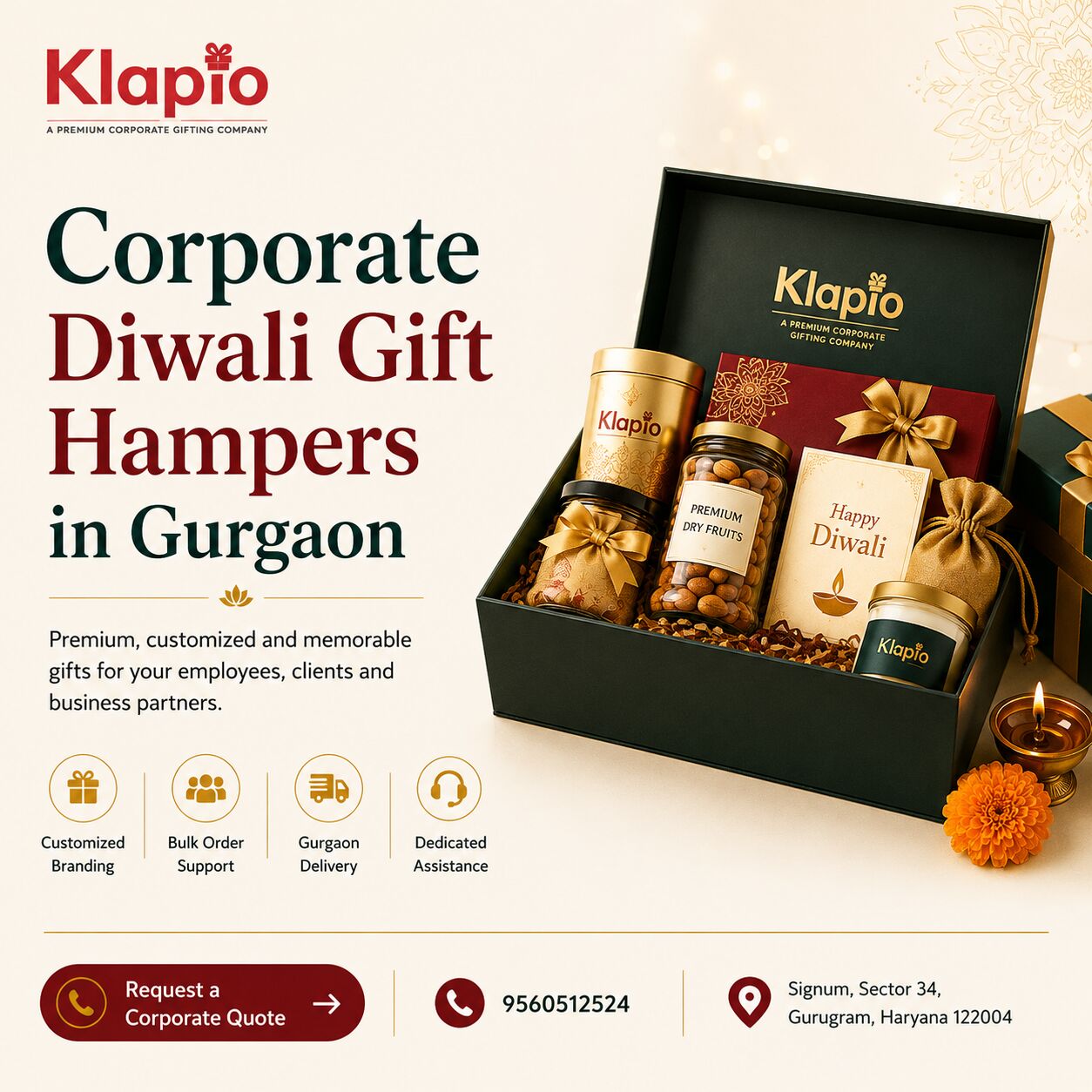 Gurgaon, Business, Corporate Diwali Gifts In Gurgaon | Klapio