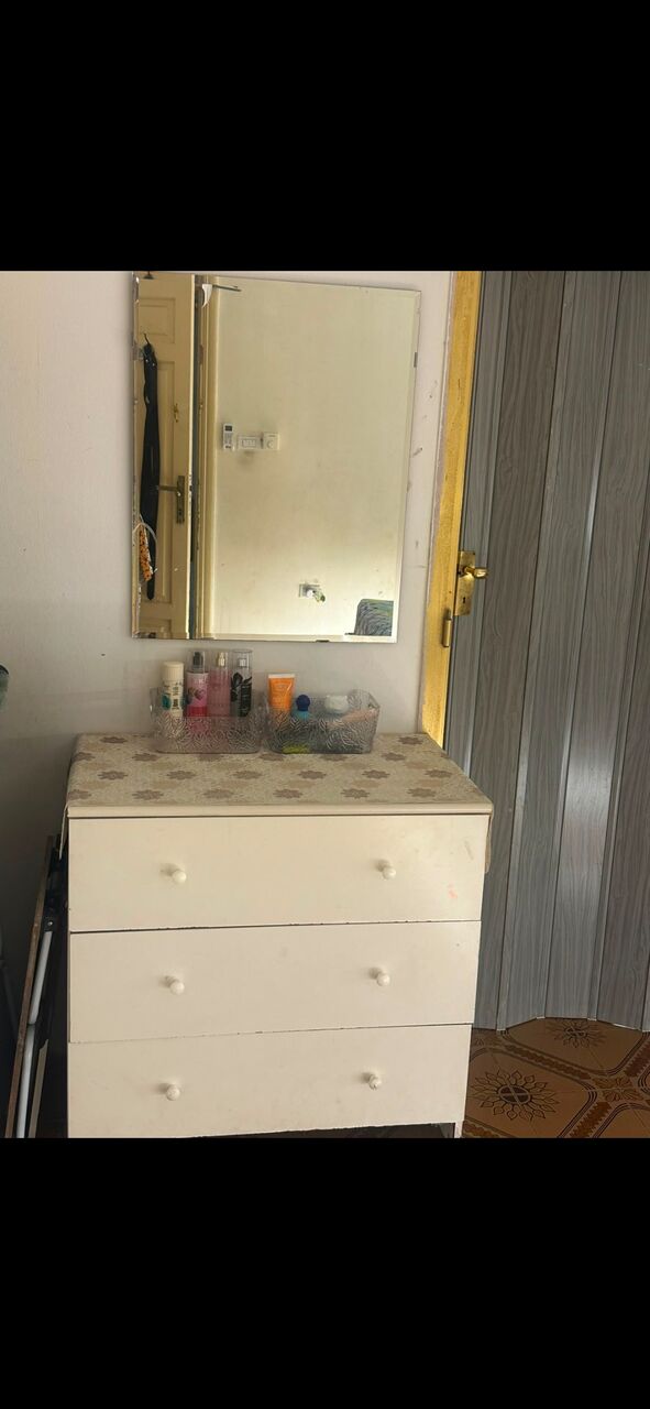 Jeddah, Furniture, SAR 600,  Furniture Sale Urgent Double Bed With Dressing And 2 Almira