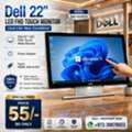 BHD 55,  DELL 22" Touch LED FHD Monitor Just Like New Condition With Power Adapter