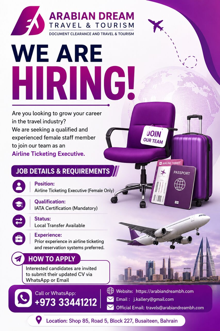 Busaiteen, Jobs, WE ARE HIRING!