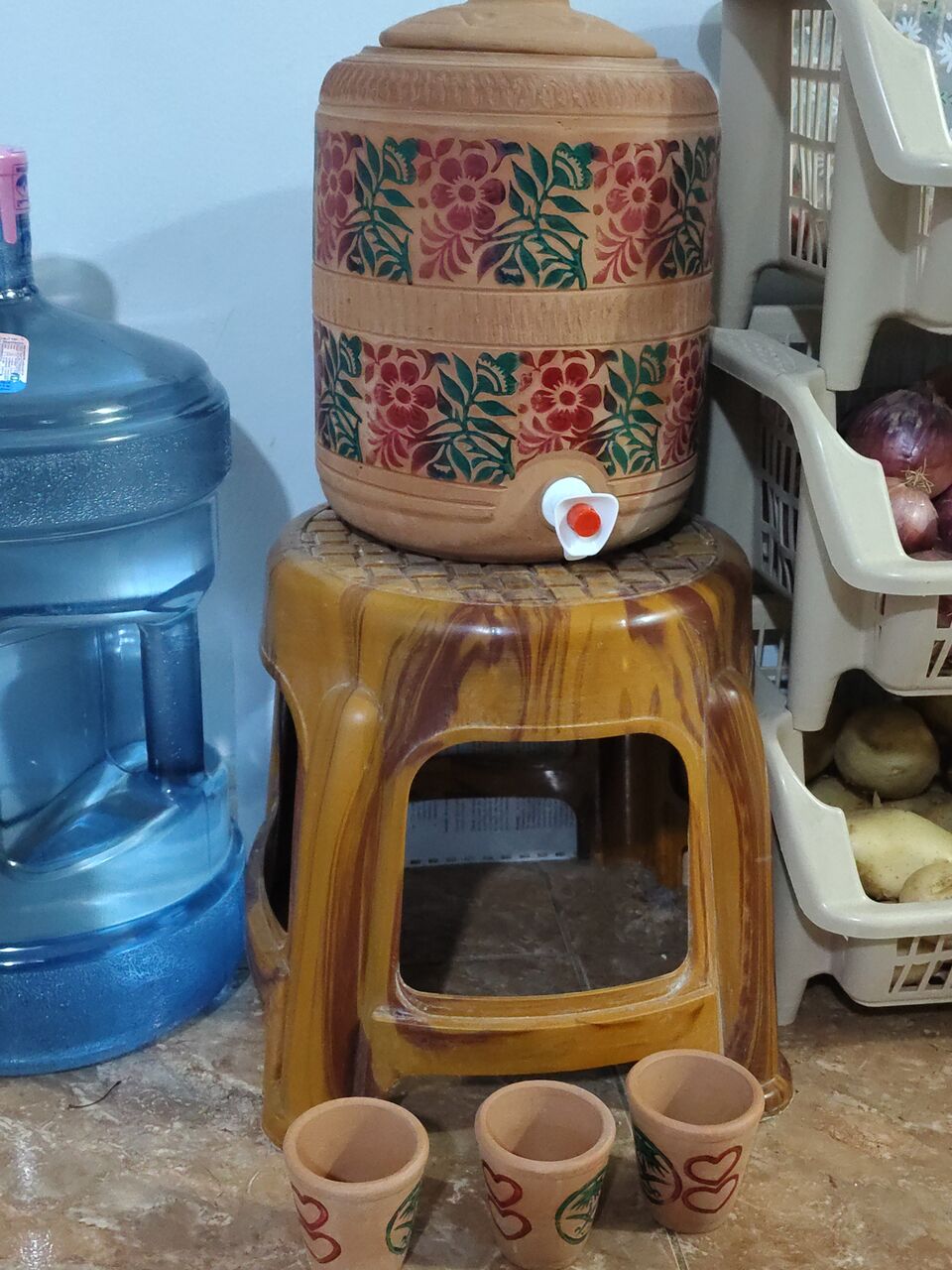 Jeddah, Appliances, SAR 50,  Indian/pakistani Earthern Matka With 3 Tumblers
