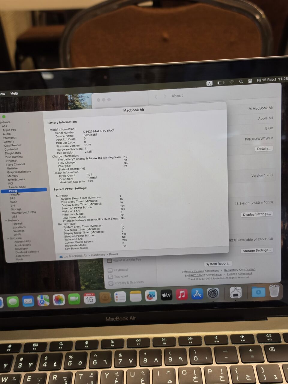 Dammam, Mobile Phones, SAR 1800,  Macbook Air M1