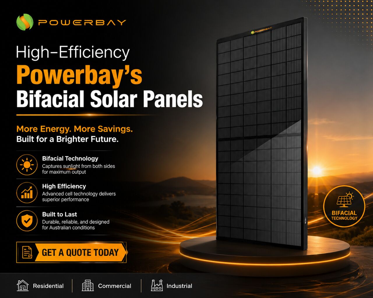 Sydney, Electronics, AUD 121,  High-Efficiency Powerbay&rsquo;s Bifacial Solar Panels | Get A Quote Today