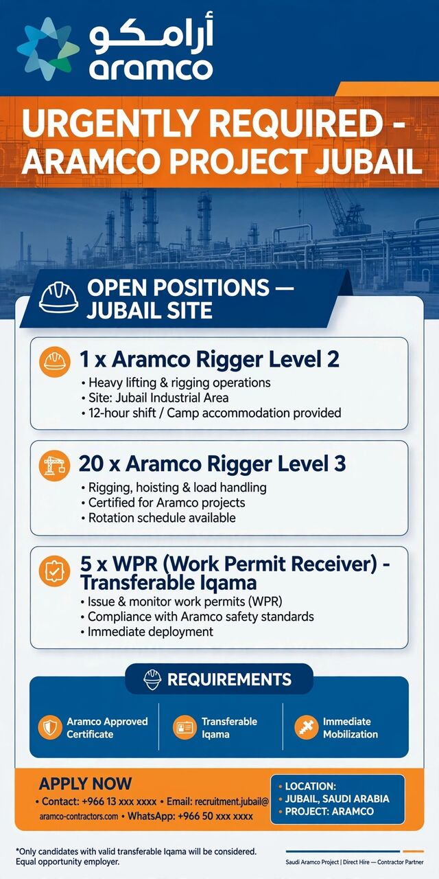 Jubail, Jobs, Offering Jobs