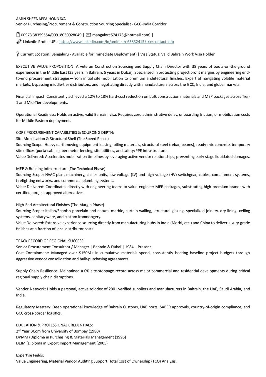 Manama, Business, Consultancy - Sourcing & Procuring