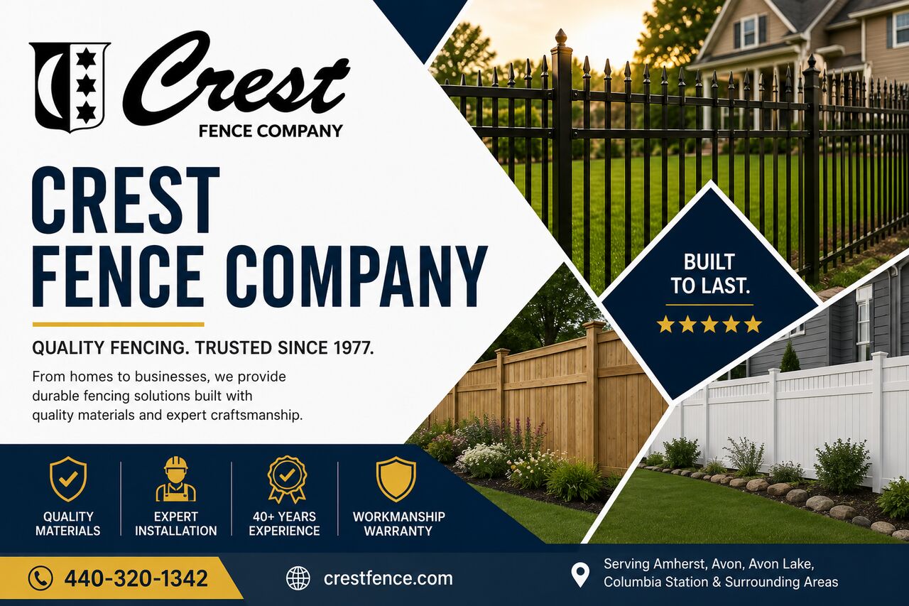 New York, Business, Crest Fence Company | Trusted Fence Company In Ohio Since 1977