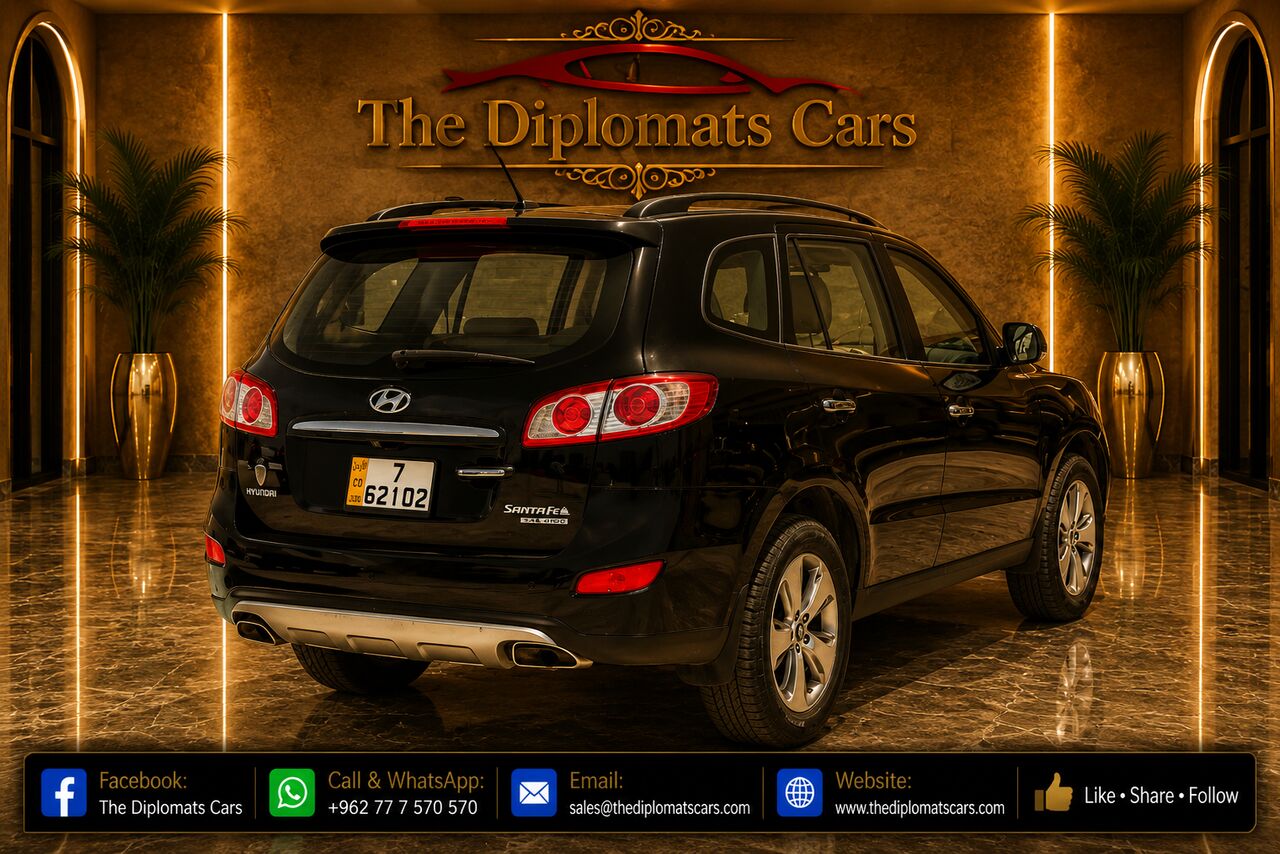Amman, Vehicles, Cars & Trucks , JOD 3500,  Hyundai Santa Fe Limited,  2012,  Automatic,  86277 KM,   Diplomatic