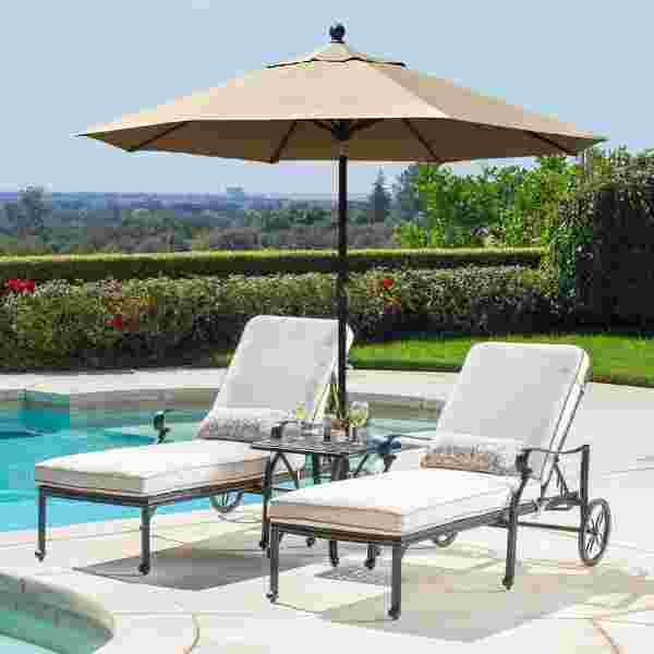 New York, Appliances, Market Umbrella And Stand For Flexible Outdoor Shade And Seating
