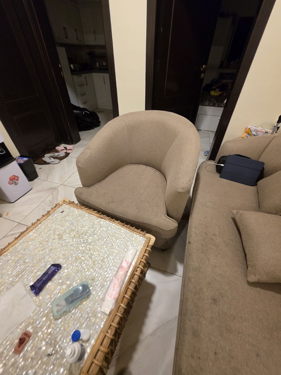 Riyadh, Furniture, SAR 300,  Selling 7 Seater Sofa Set In Wazirat Riyadh