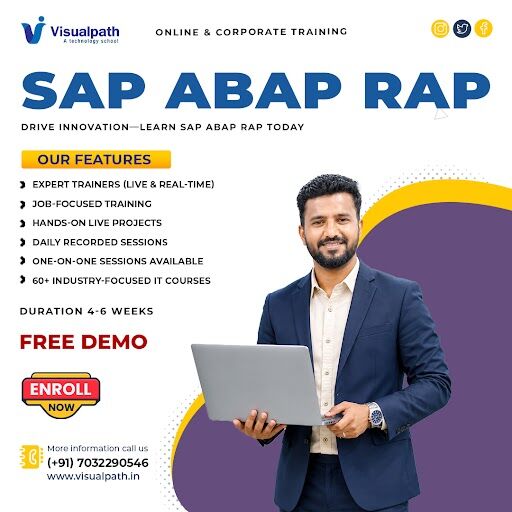 Hyderabad, Lessons Offered, SAP ABAP RAP Course In Hyderabad With Real-Time Work