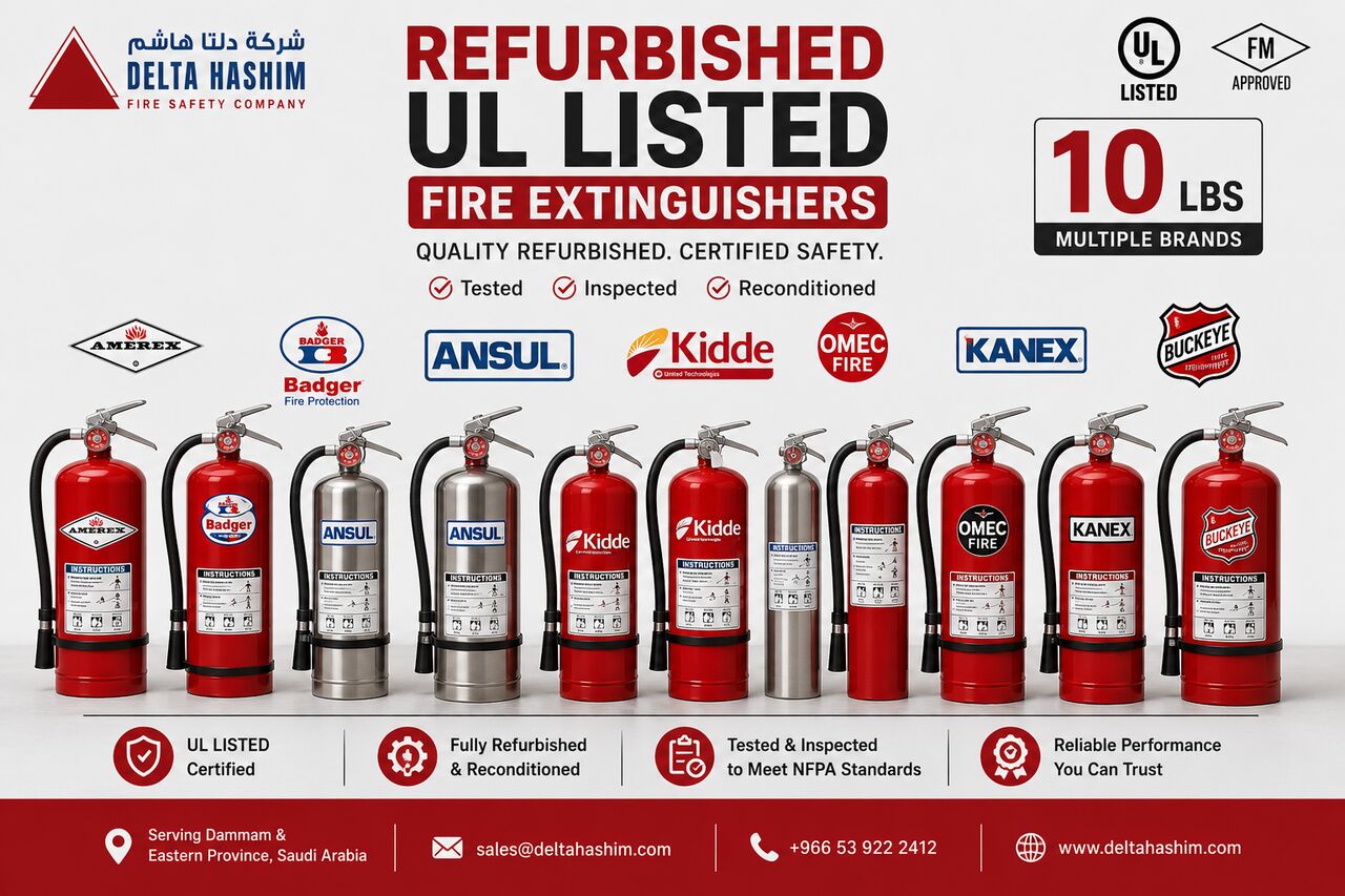 Khobar, Marketing, Refurbished UL Listed Fire Extinguishers 10 Lbs, 20 Lbs, 30 Lbs, 125 Lbs And 150 Lbs