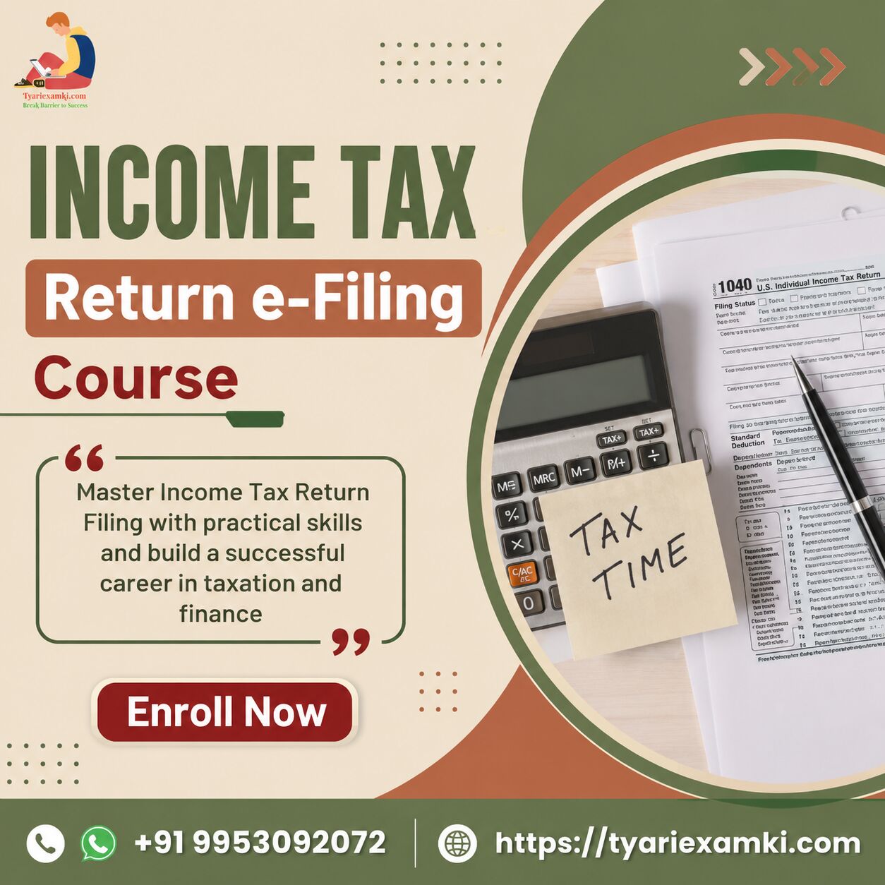 New Delhi, Lessons Offered, Income Tax Return Filing Course With Practical Training