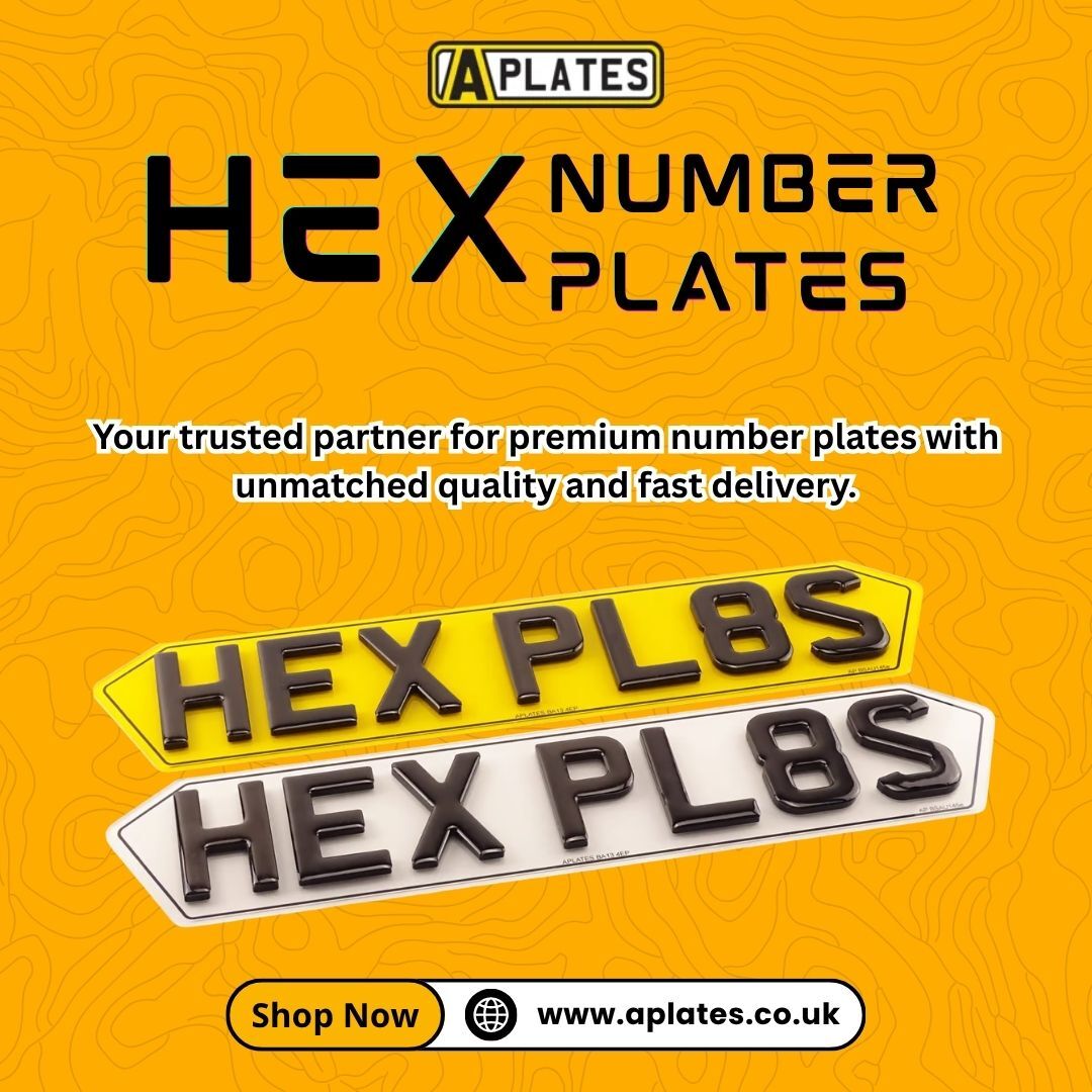 London, Auto Parts, Give Your Vehicle A Unique Look With Hex Number Plates