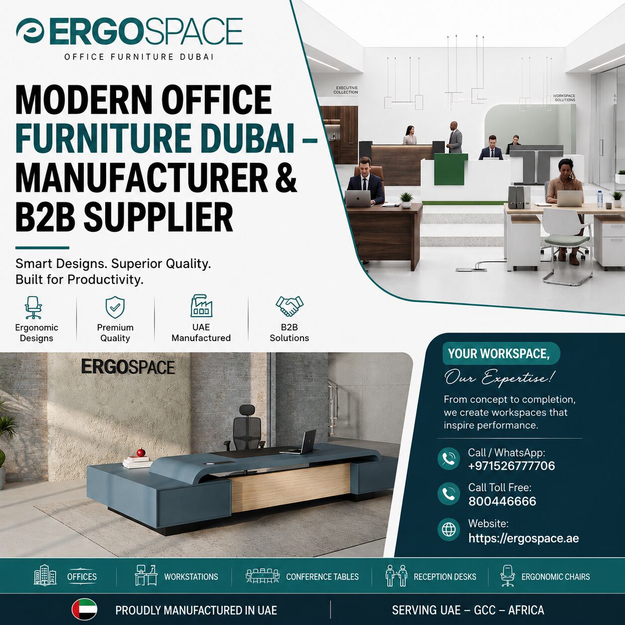 Dubai, Furniture, AED 3000,  Modern Office Furniture Dubai &ndash; Manufacturer & B2B Supplier | Ergospace