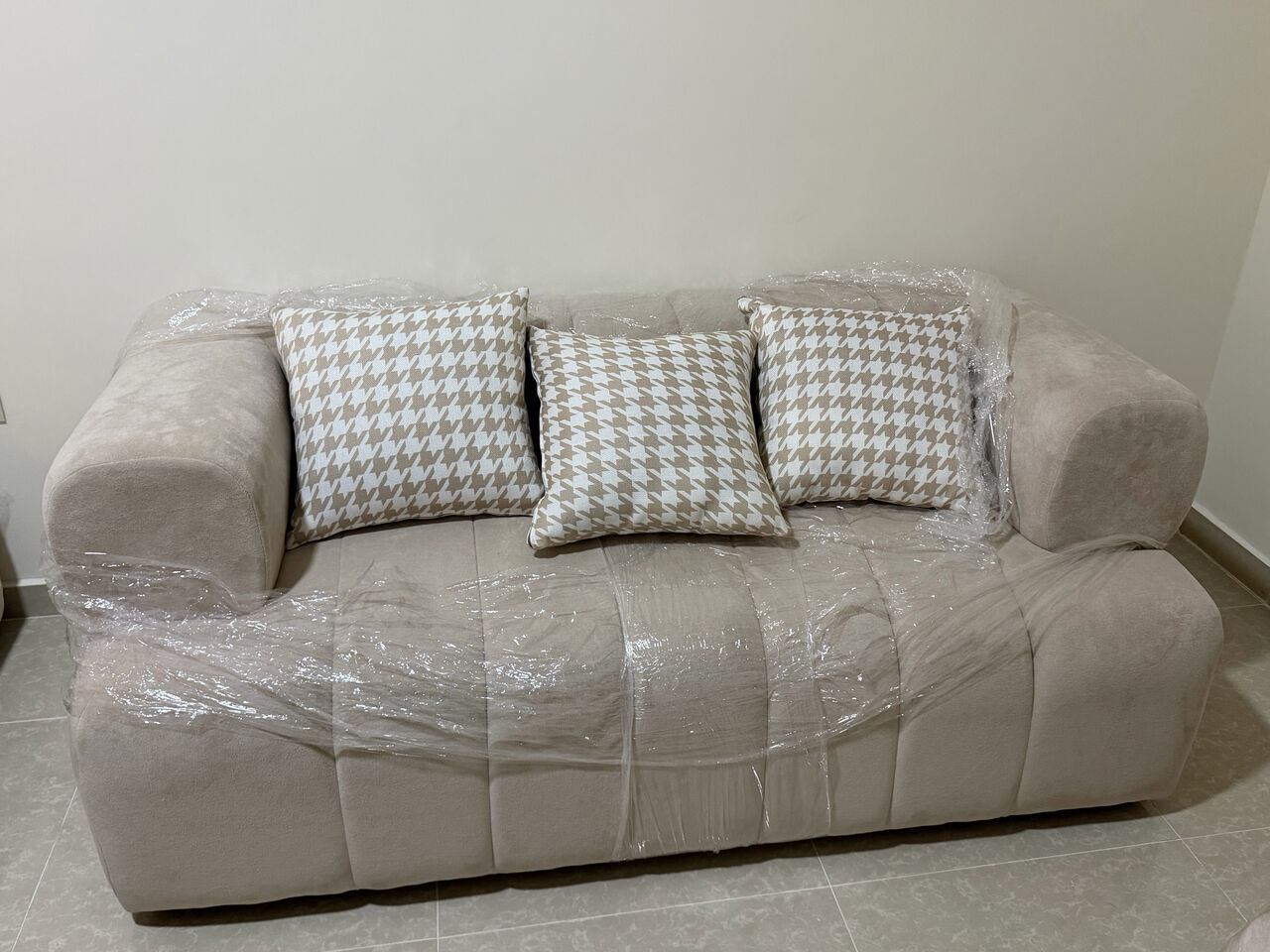 Khobar, Furniture, SAR 800,  Brand New 3-Seater Sofa For Sale &ndash; Never Used  Brand New 3 Seater Sofa Available For Sale.
