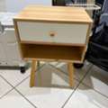 SAR 70,  Wood And White Colord Bed Side Table Available For Sell, Brand New And In Good Condition,