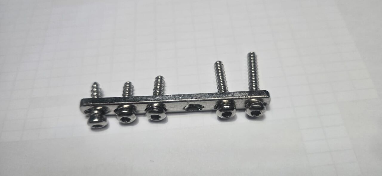 Riyadh, Materials, SAR 1500,  Medical Titanium Plate With 5 Screws