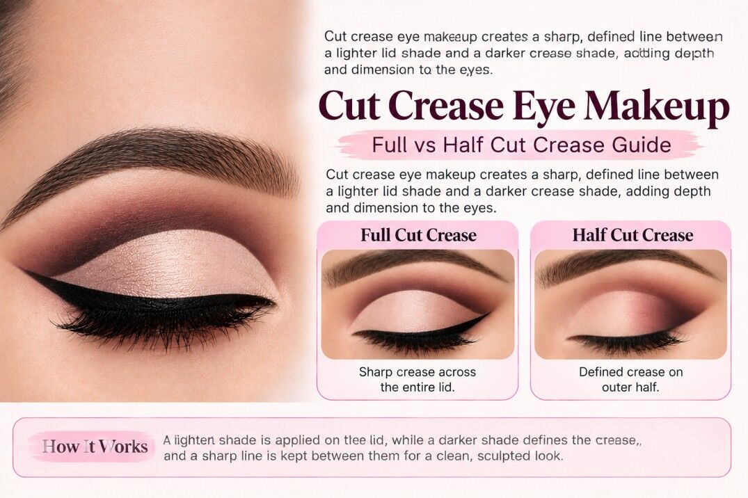 New Delhi, Training, Cut Crease Eye Makeup