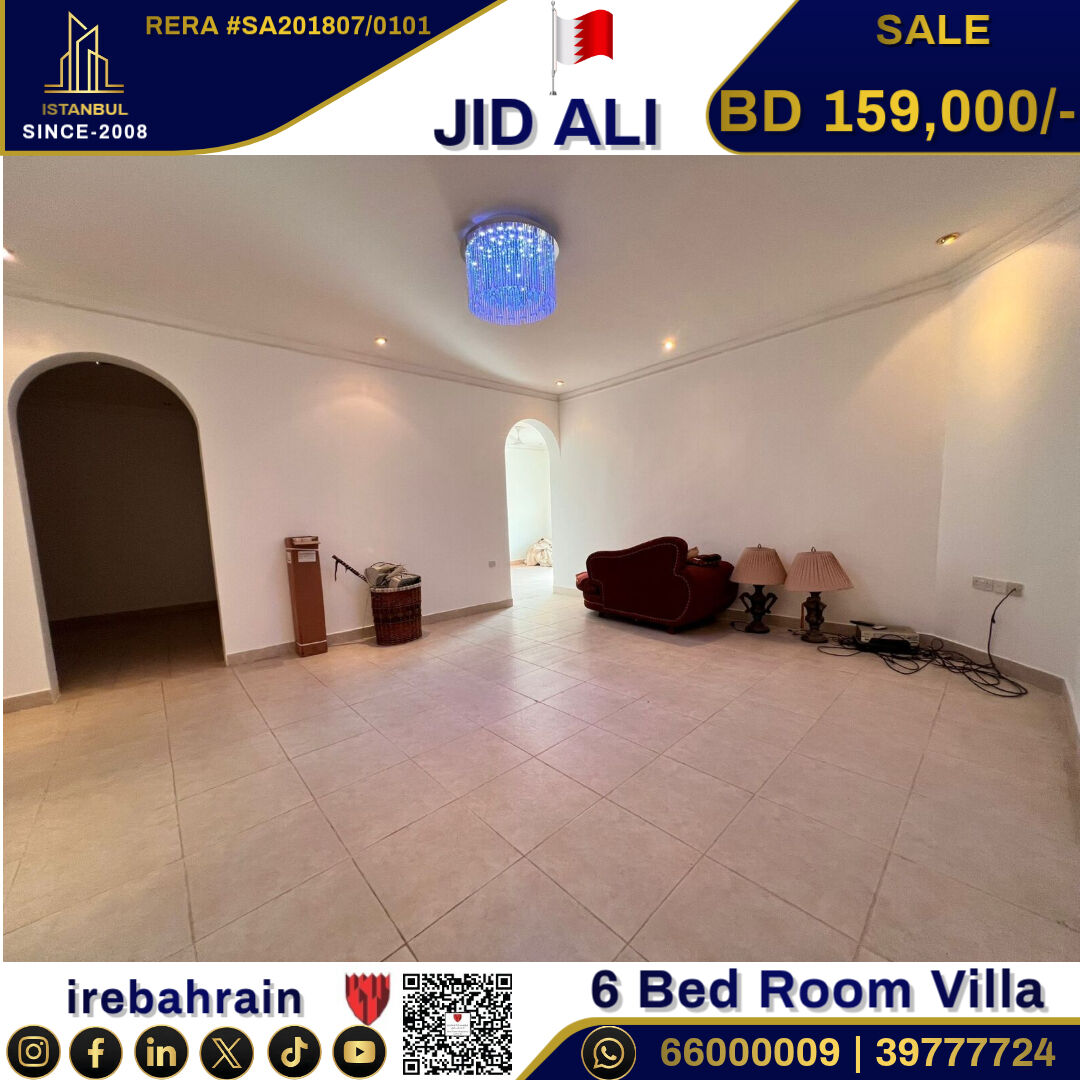 Jid Ali, Real Estate For Sale, BHD 159000,  6 BR,  Spacious Villa For Sale In JidAli
