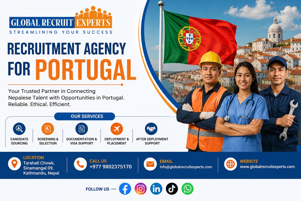 Lisbon, Manpower, Recruitment Agency For Portugal
