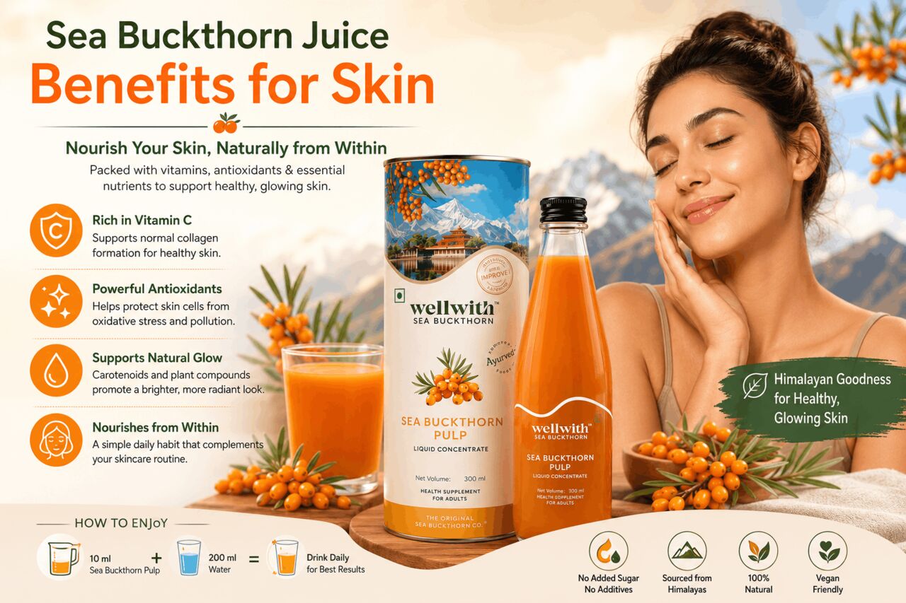 Mumbai, Health & Beauty Items, INR 1,  Sea Buckthorn Juice Benefits For Skin: Can It Help You Achieve Naturally Glowing Skin?