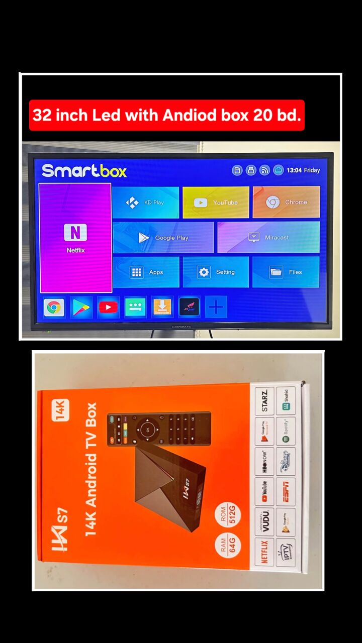 Manama, Electronics, BHD 20,  32 Inch Led With Android Box 20 Bd Both Last Msg 3670 8372 Wts Ap