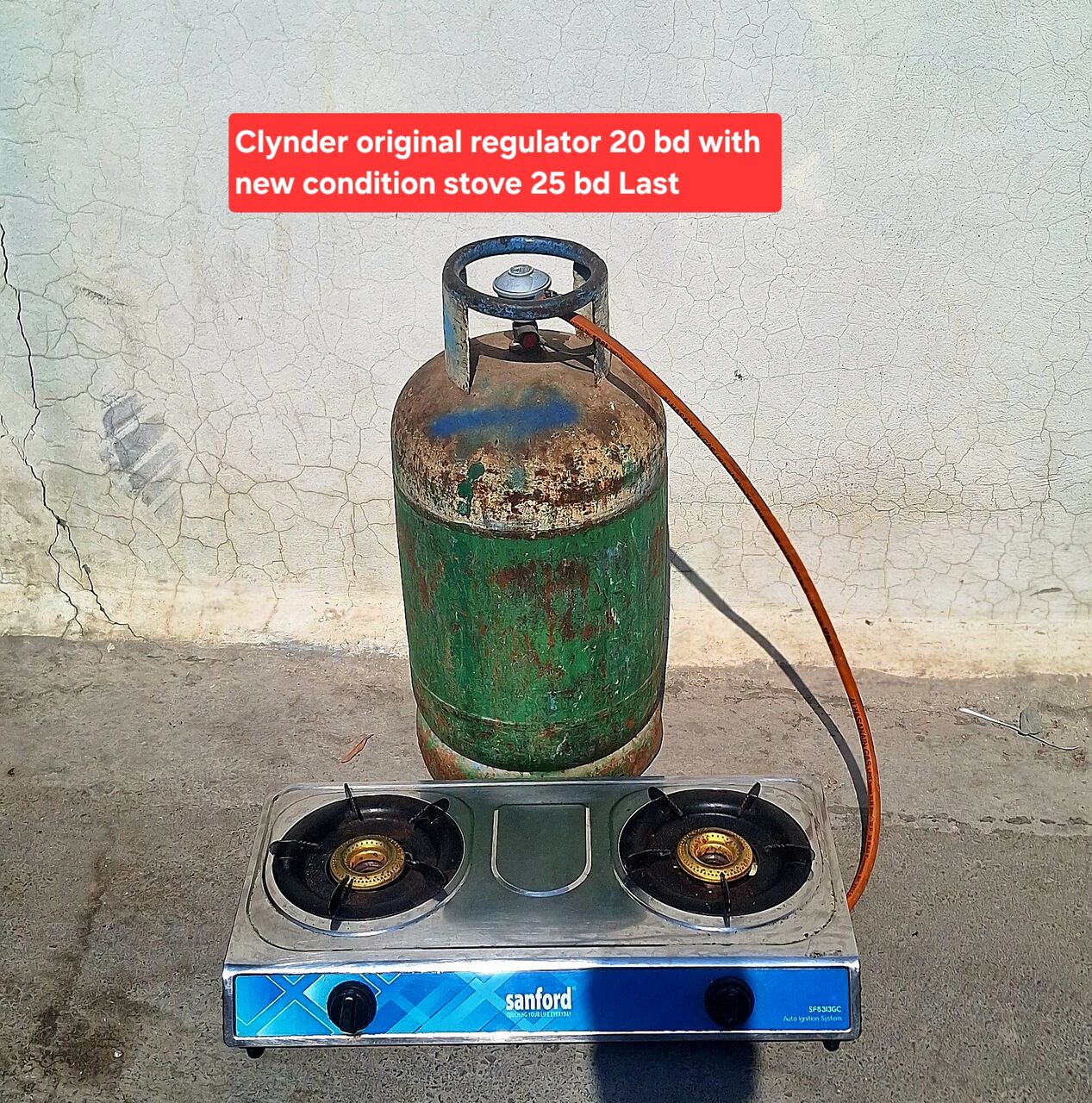 Manama, Electronics, BHD 25,  Clynder With Regulator Pipe Gas Automatic Stove 25 Bd Msg 3670 8372 Wts Ap No Call