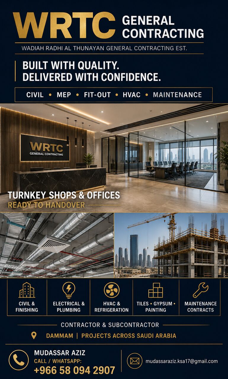 Dammam, Construction, 🏗️ CIVIL & MEP CONTRACTOR AVAILABLE 🏗️