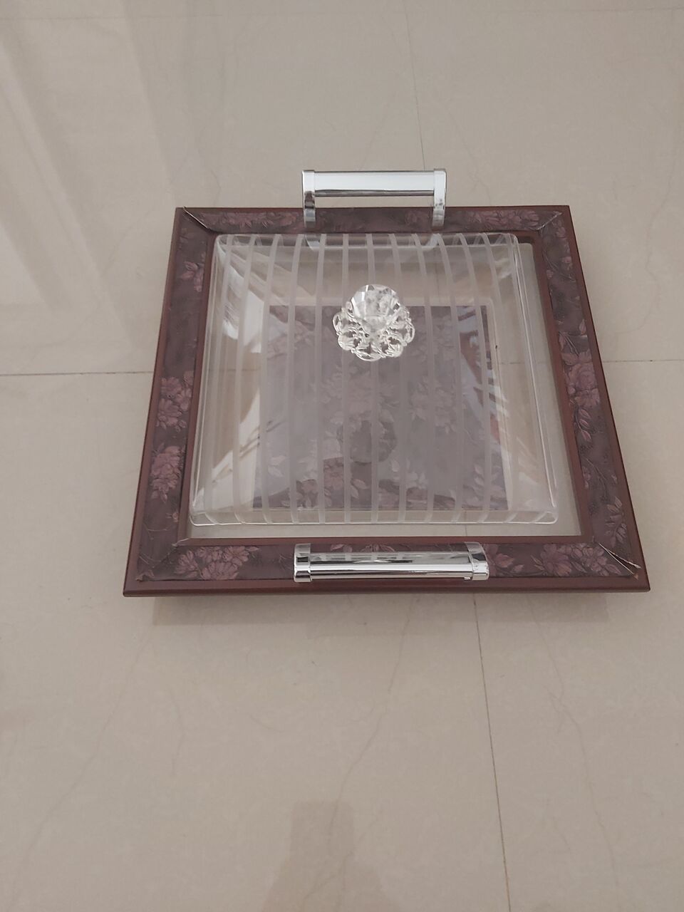Dammam, Household Items, SAR 35,  Cookie Serving Dish With Lid - New