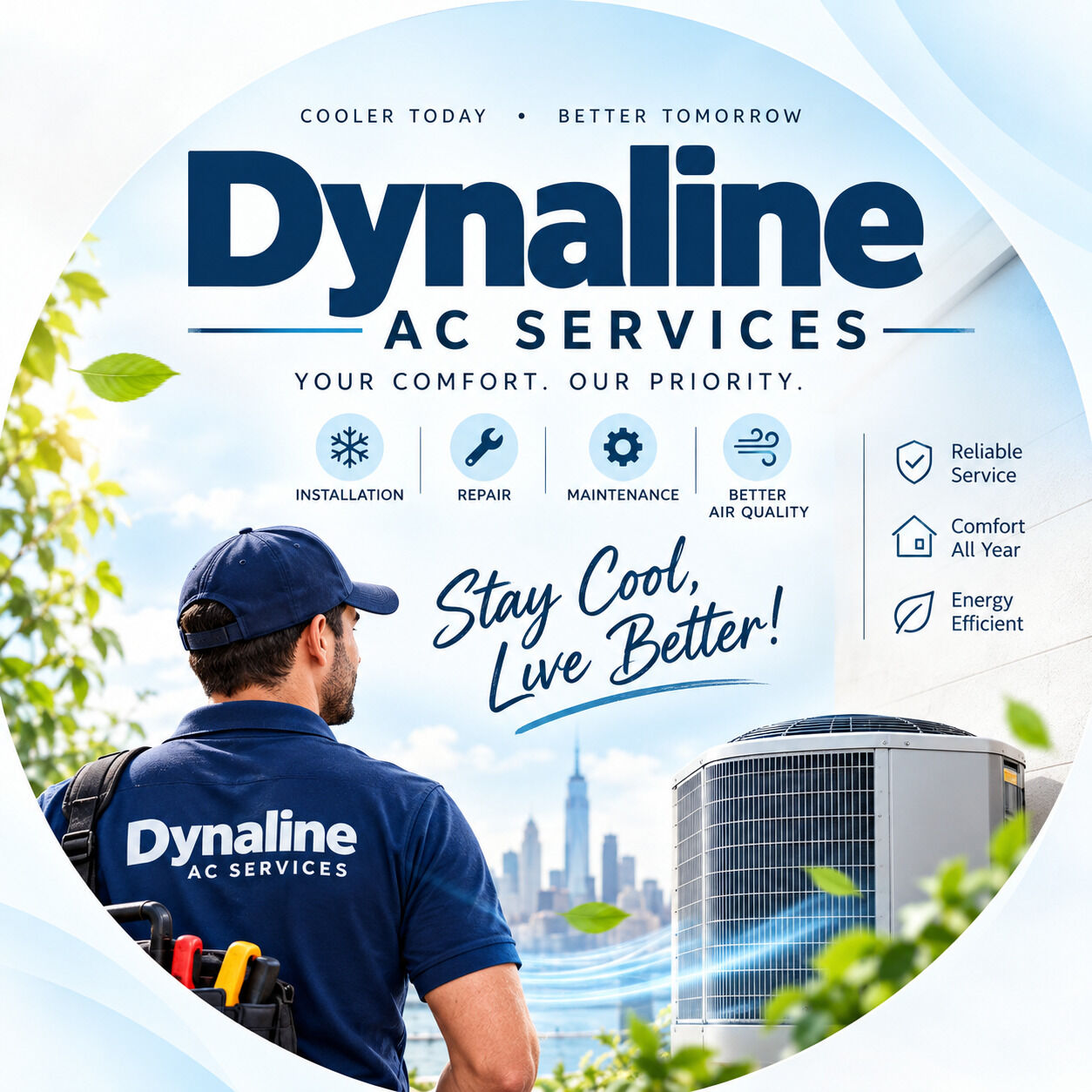 New York, Air Conditioners, USD 90,  Dynaline AC Services