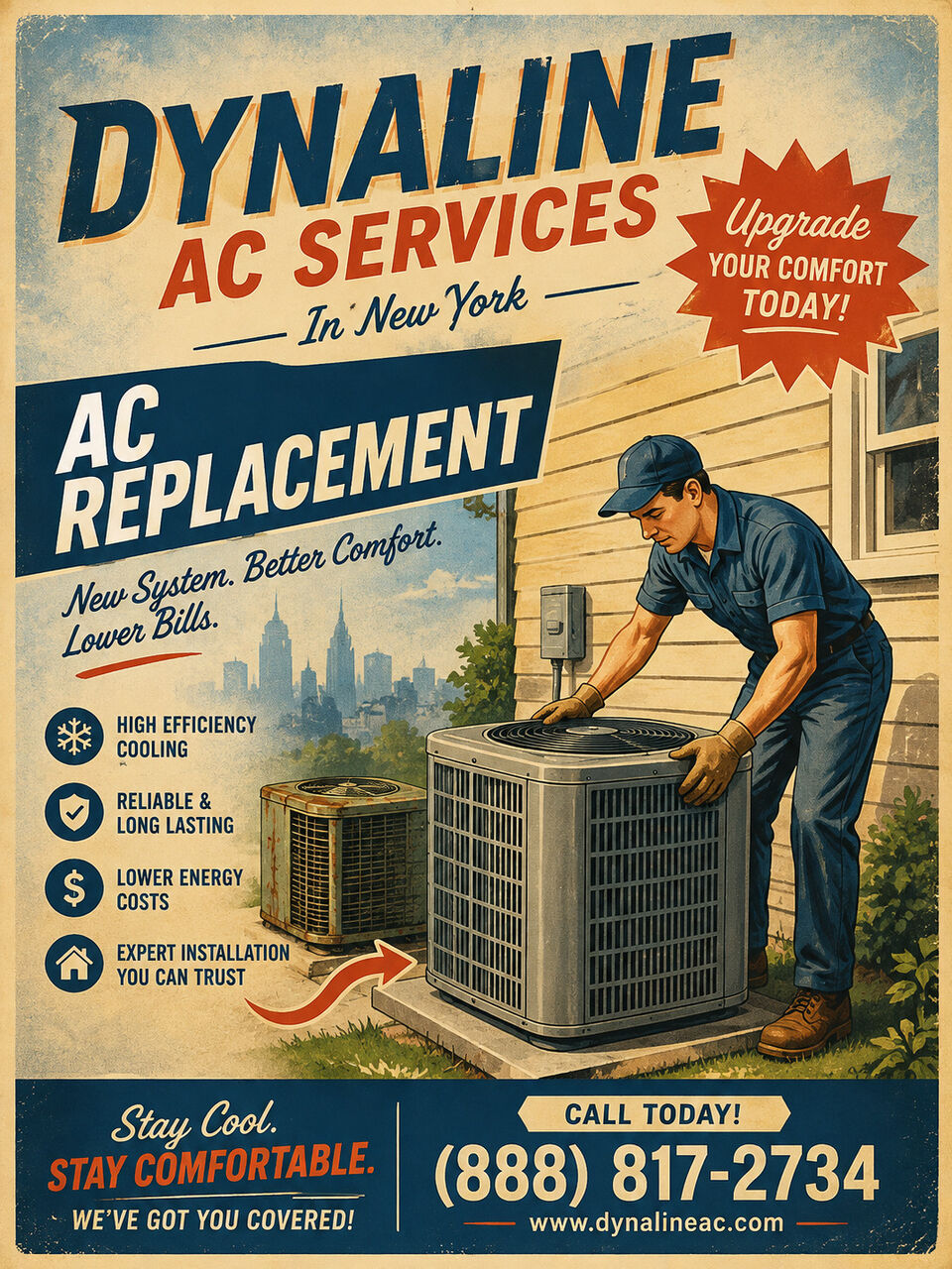 New York, Air Conditioners, USD 90,  Dynaline AC Services