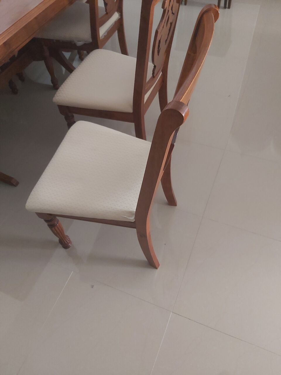 Dammam, Household Items, SAR 875,  Malaysian Wooden Dining Table With 8 Chairs  Heavy Duty In - New  Condition
